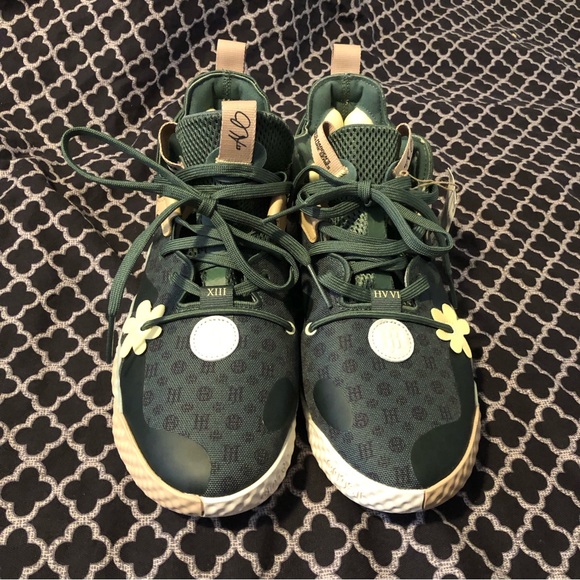 Adidas Mens James Harden Vol. 6 Basketball Shoes Green Oxide GW9032 Sz 10 Floral - Picture 11 of 11